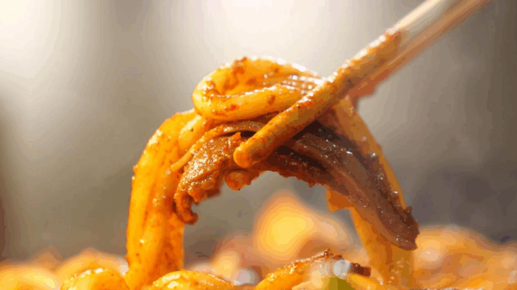 张掖特色美食：炒拨拉 Chǎo Bō Lā