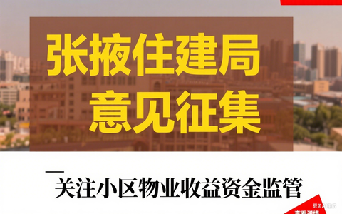 张掖市“小区物业收益资金使用”公开征求意见的公告